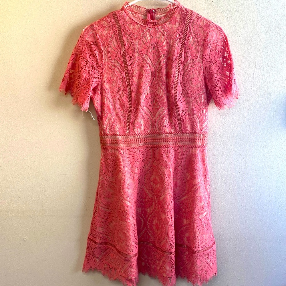 BB Dakota pink lace dress size 6